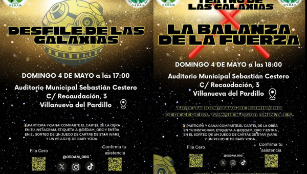 Desfile y teatro de las galaxias “La balanza de la fuerza” en Villanueva del Pardillo